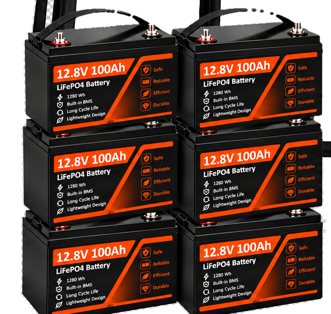 Batteriespeicher 600 Ah (6x) des 1 kW Notstromsets